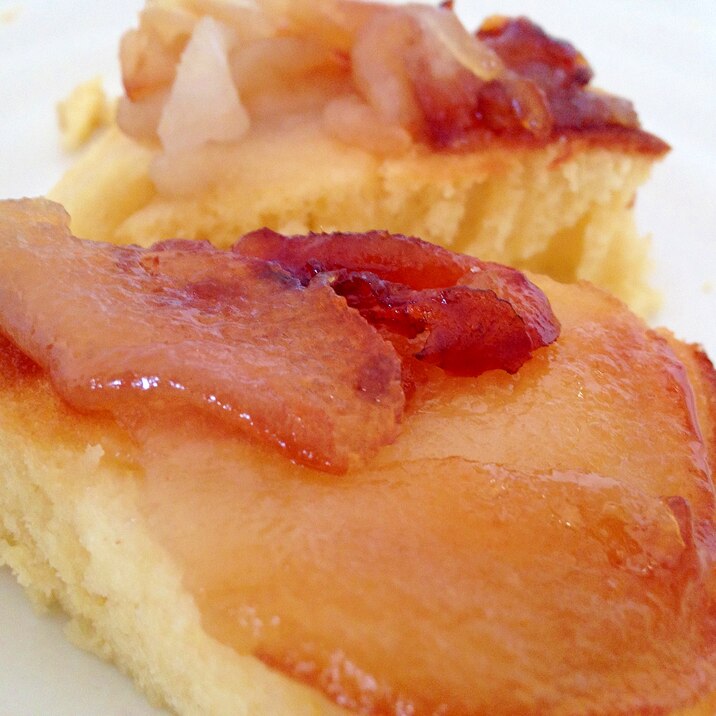 フライパンで簡単 梨のケーキ レシピ 作り方 By Sabonakki 楽天レシピ